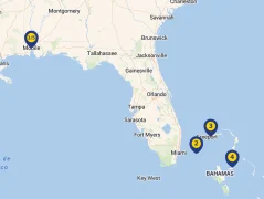 Mapa plavby